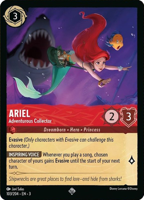 Ariel - Adventurous Collector (103/204) [Into the Inklands] | Black Swamp Games