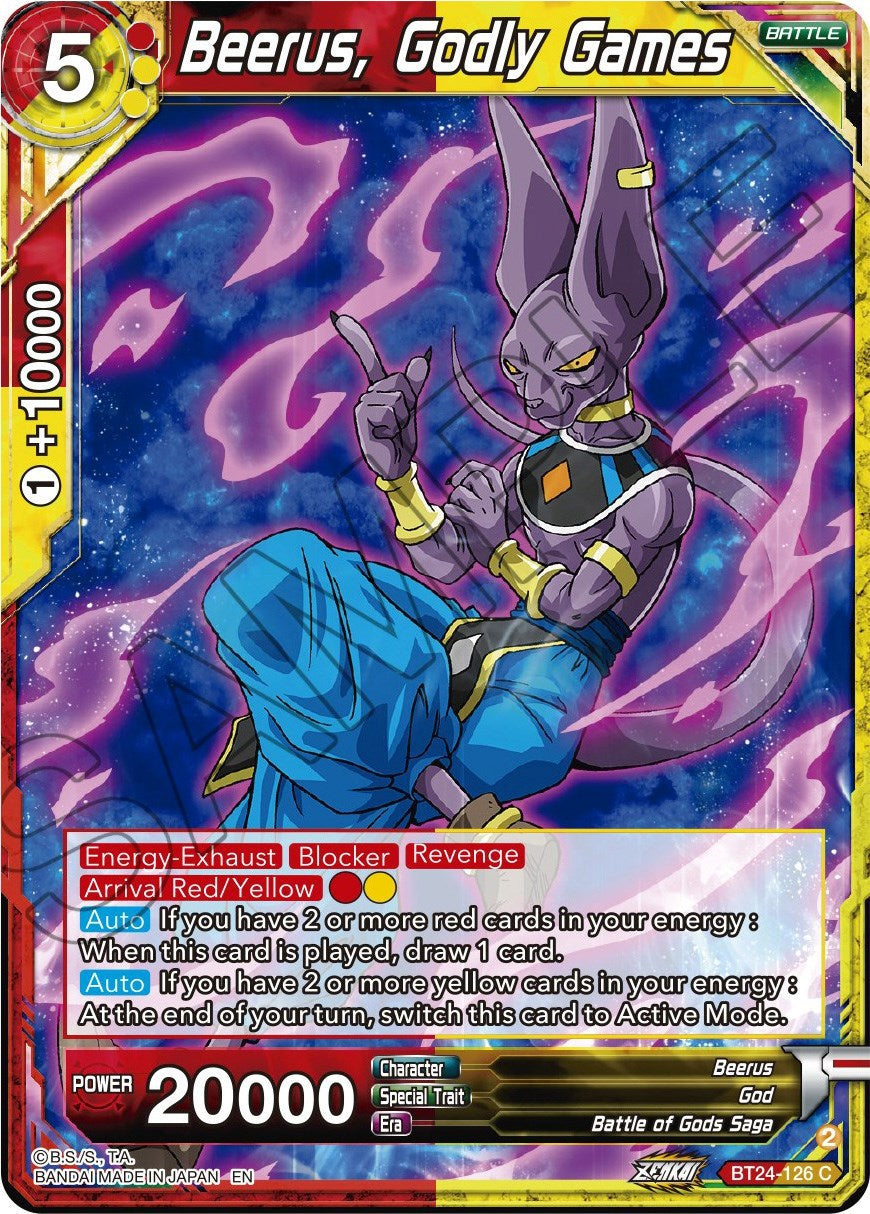 Beerus, Godly Games (BT24-126) [Beyond Generations] | Black Swamp Games