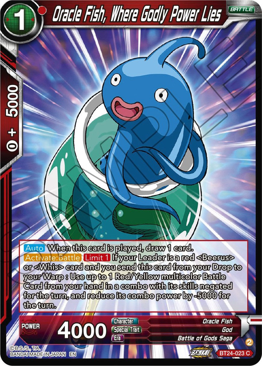 Oracle Fish, Where Godly Power Lies (BT24-023) [Beyond Generations] | Black Swamp Games