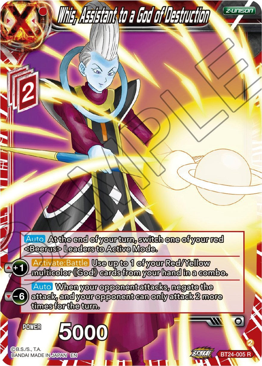 Whis, Assistant to a God of Destruction (BT24-005) [Beyond Generations] | Black Swamp Games