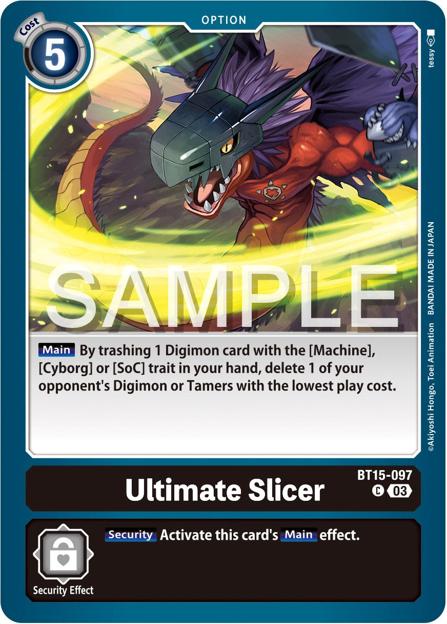 Ultimate Slicer [BT15-097] [Exceed Apocalypse] | Black Swamp Games