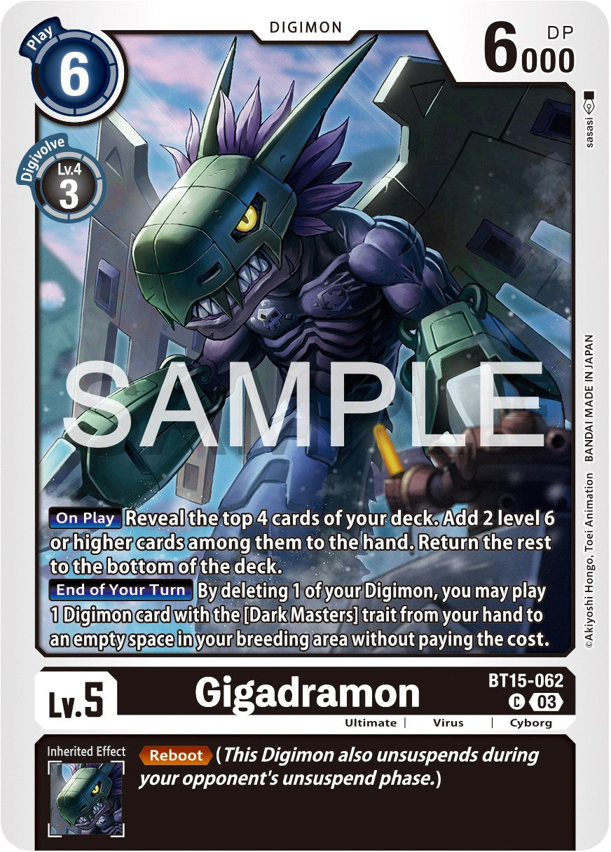 Gigadramon [BT15-062] [Exceed Apocalypse] | Black Swamp Games