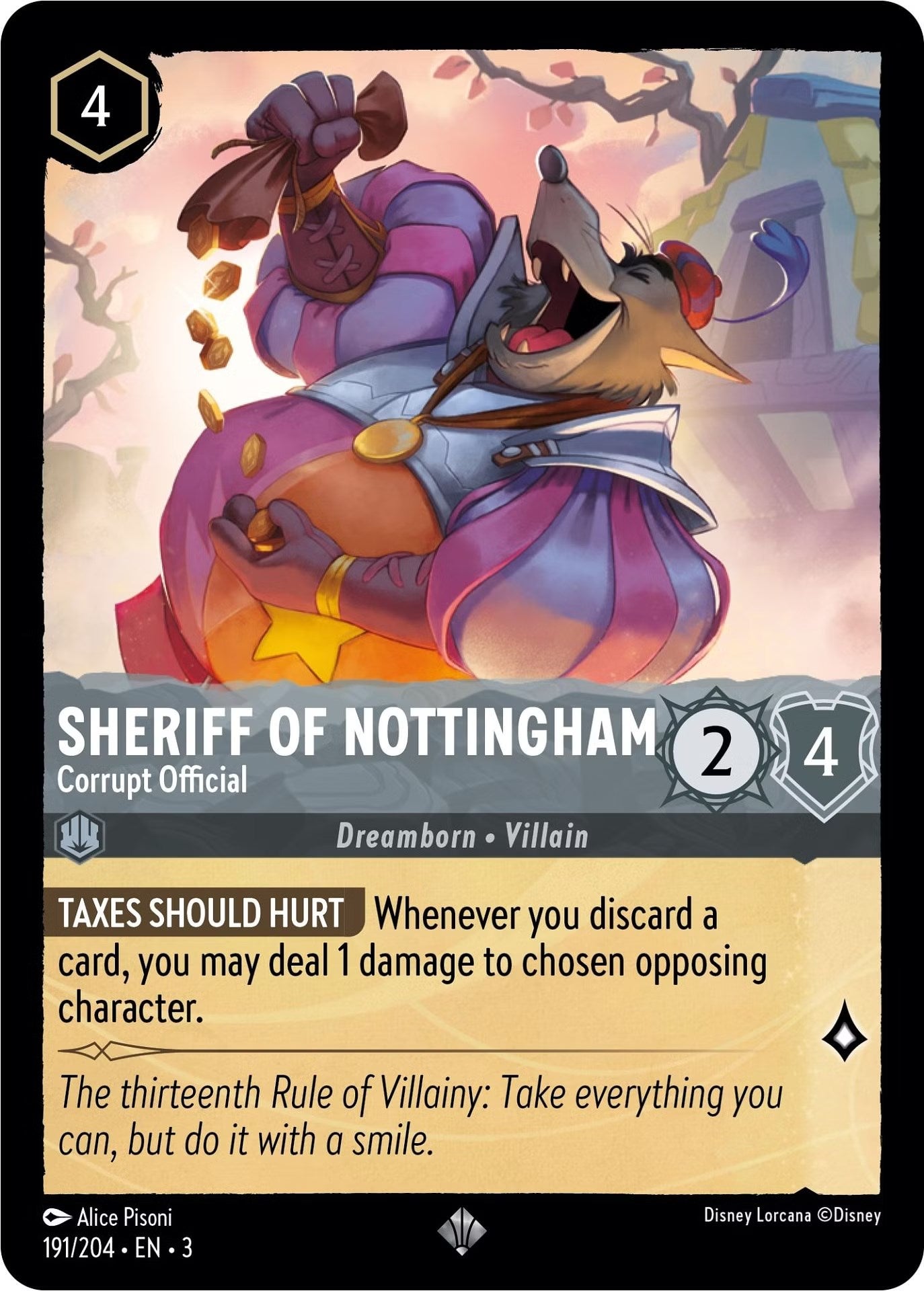 Sheriff of Nottingham - Corrupt Official (191/204) [Into the Inklands] | Black Swamp Games