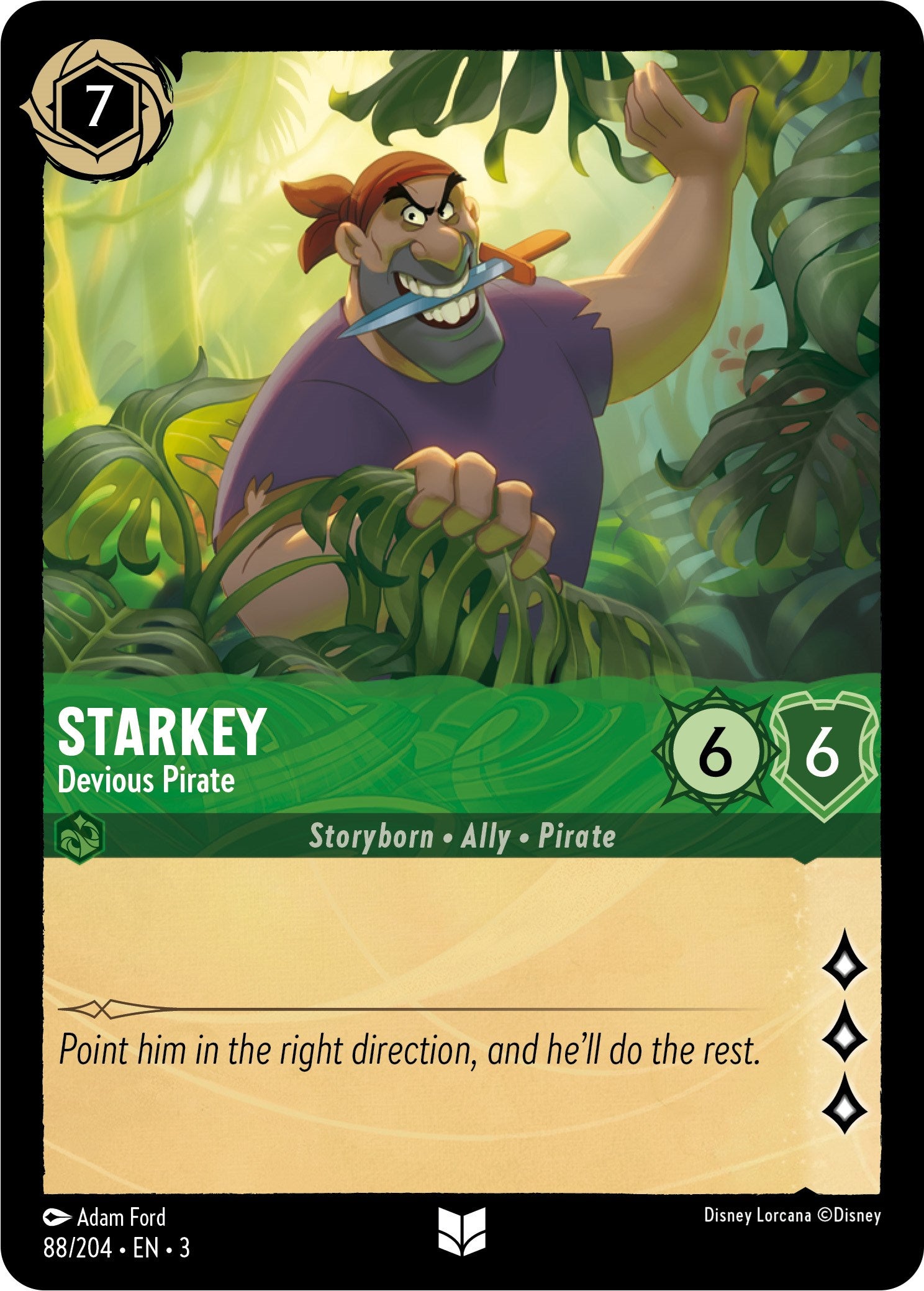 Starkey - Devious Pirate (88/204) [Into the Inklands] | Black Swamp Games