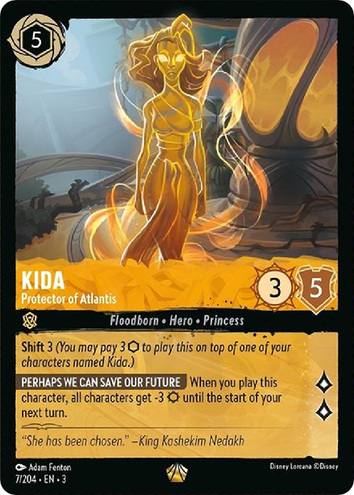 Kida - Protector of Atlantis (7/204) [Into the Inklands] | Black Swamp Games