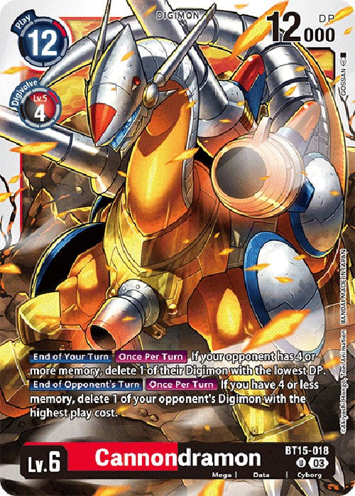 Cannondramon [BT15-018] [Exceed Apocalypse] | Black Swamp Games