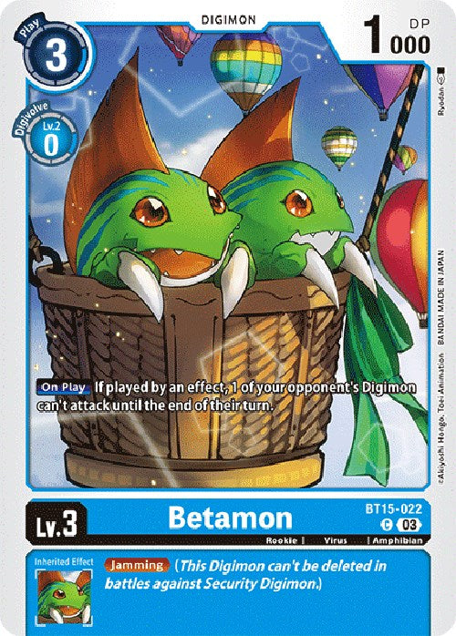 Betamon [BT15-022] [Exceed Apocalypse] | Black Swamp Games