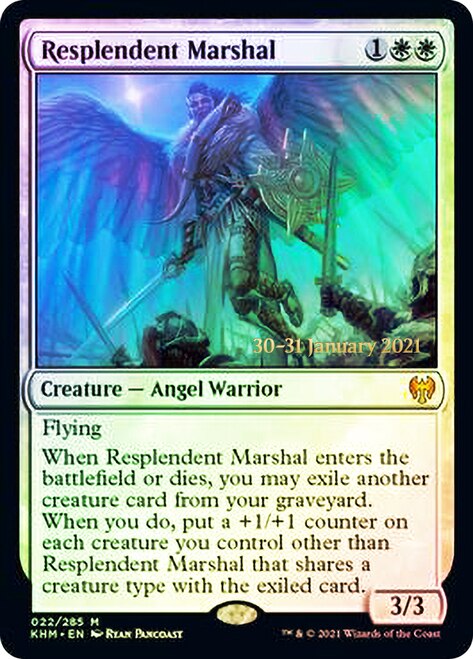 Resplendent Marshal [Kaldheim Prerelease Promos] | Black Swamp Games
