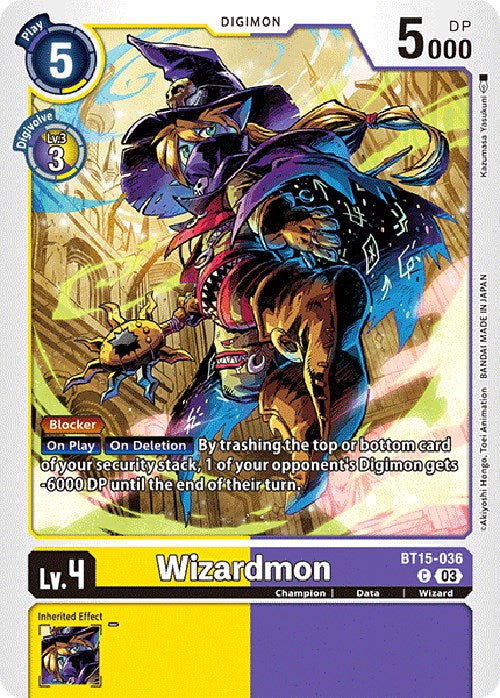 Wizardmon [BT15-036] [Exceed Apocalypse] | Black Swamp Games