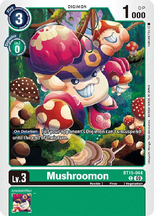 Mushroomon [BT15-044] [Exceed Apocalypse] | Black Swamp Games