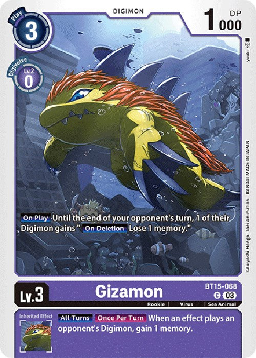 Gizamon [BT15-068] [Exceed Apocalypse] | Black Swamp Games