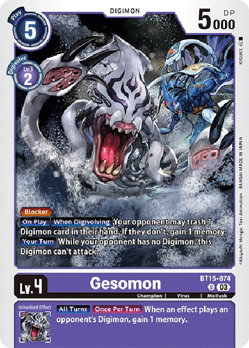 Gesomon [BT15-074] [Exceed Apocalypse] | Black Swamp Games