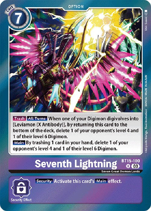 Seventh Lightning [BT15-100] [Exceed Apocalypse] | Black Swamp Games