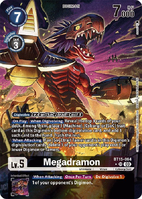 Megadramon [BT15-064] (Alternate Art) [Exceed Apocalypse] | Black Swamp Games