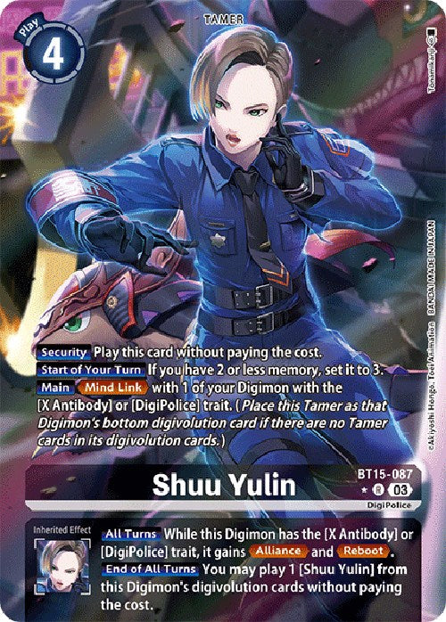 Shuu Yulin [BT15-087] (Alternate Art) [Exceed Apocalypse] | Black Swamp Games