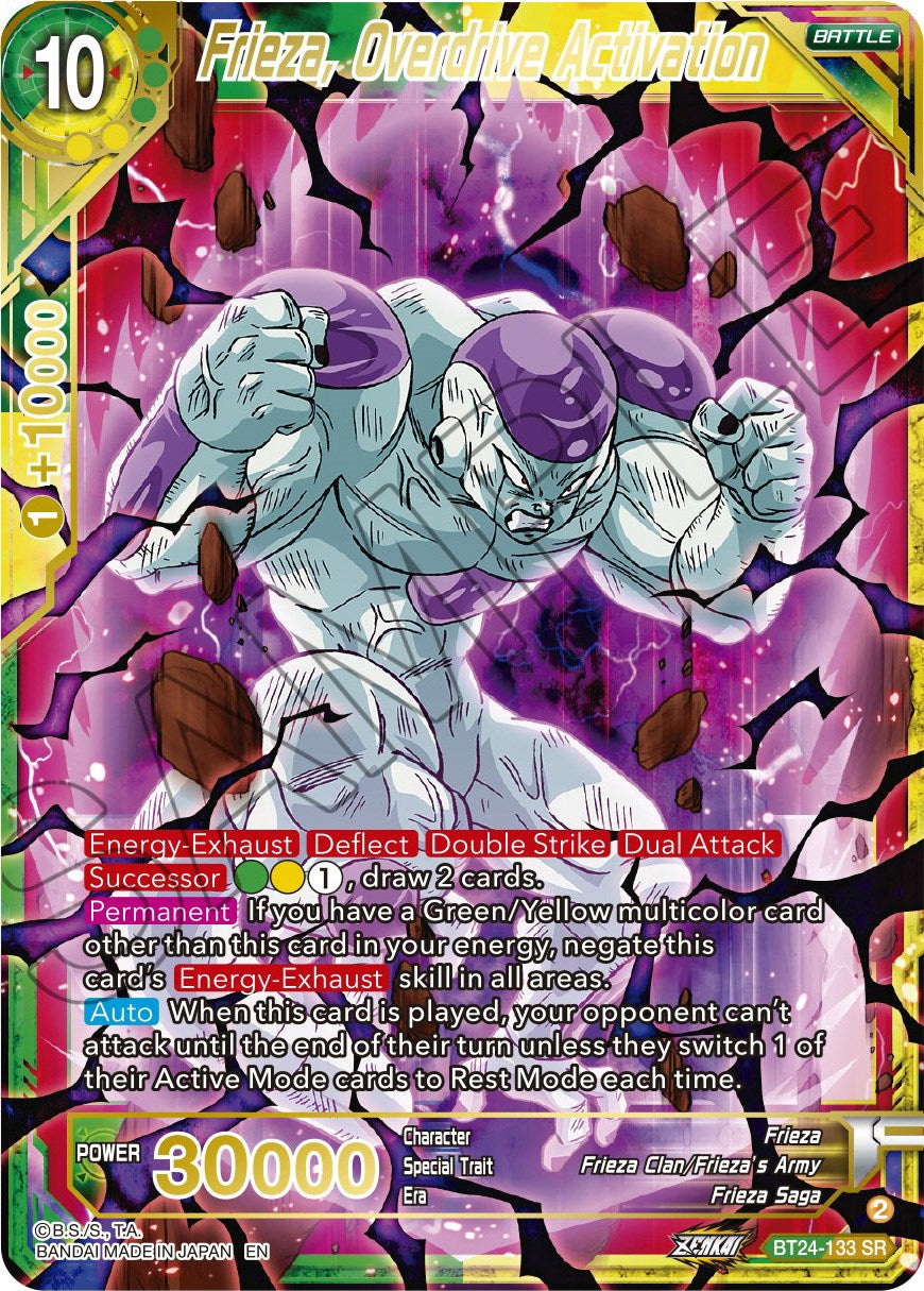 Frieza, Overdrive Activation (BT24-133) [Beyond Generations] | Black Swamp Games