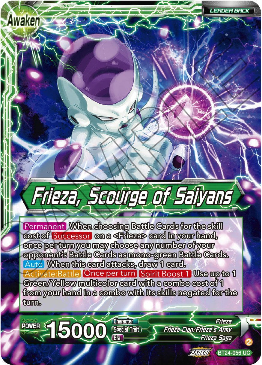 Frieza // Frieza, Scourge of Saiyans (BT24-056) [Beyond Generations] | Black Swamp Games