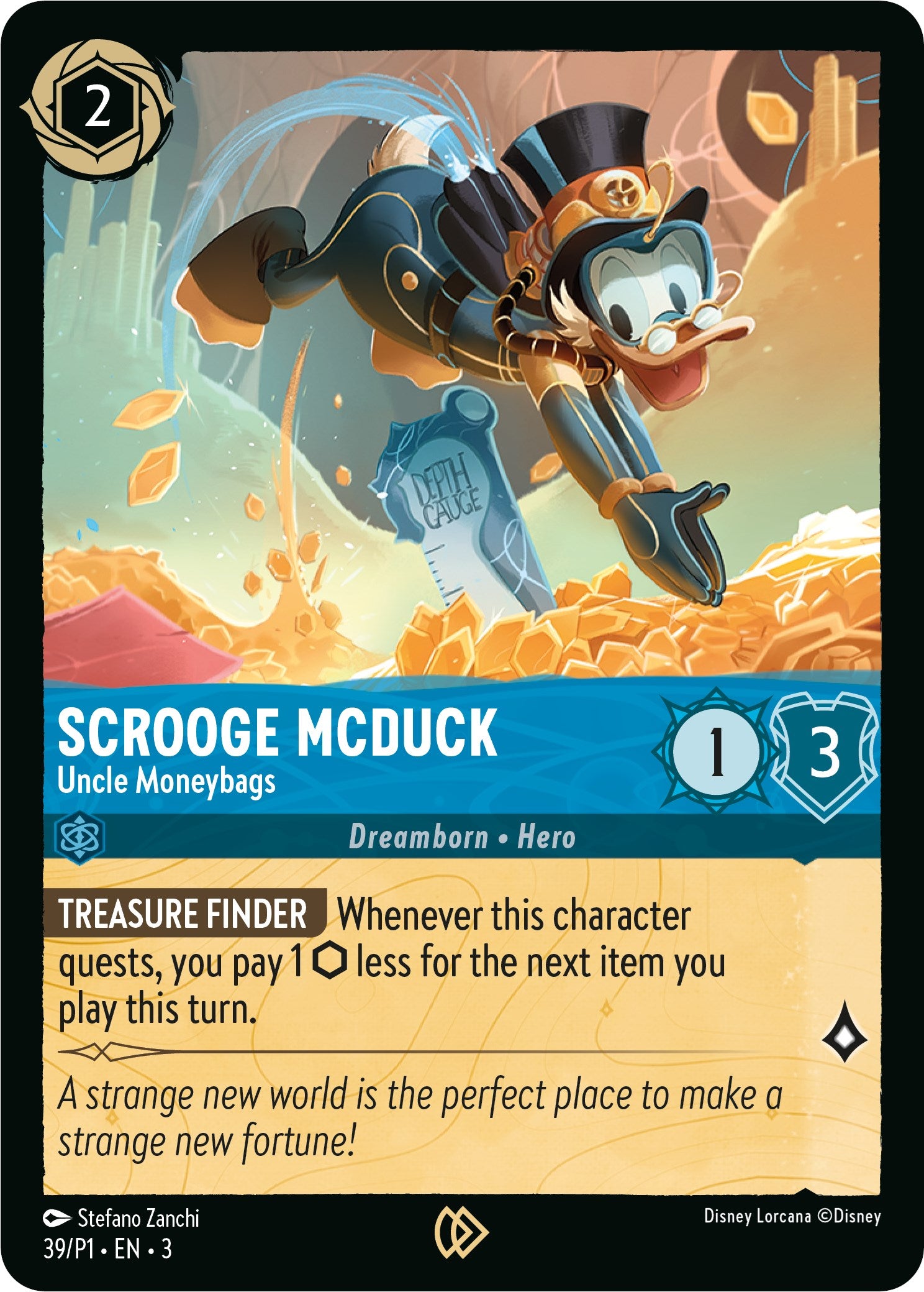 Scrooge McDuck - Uncle Moneybags (39) [Promo Cards] | Black Swamp Games