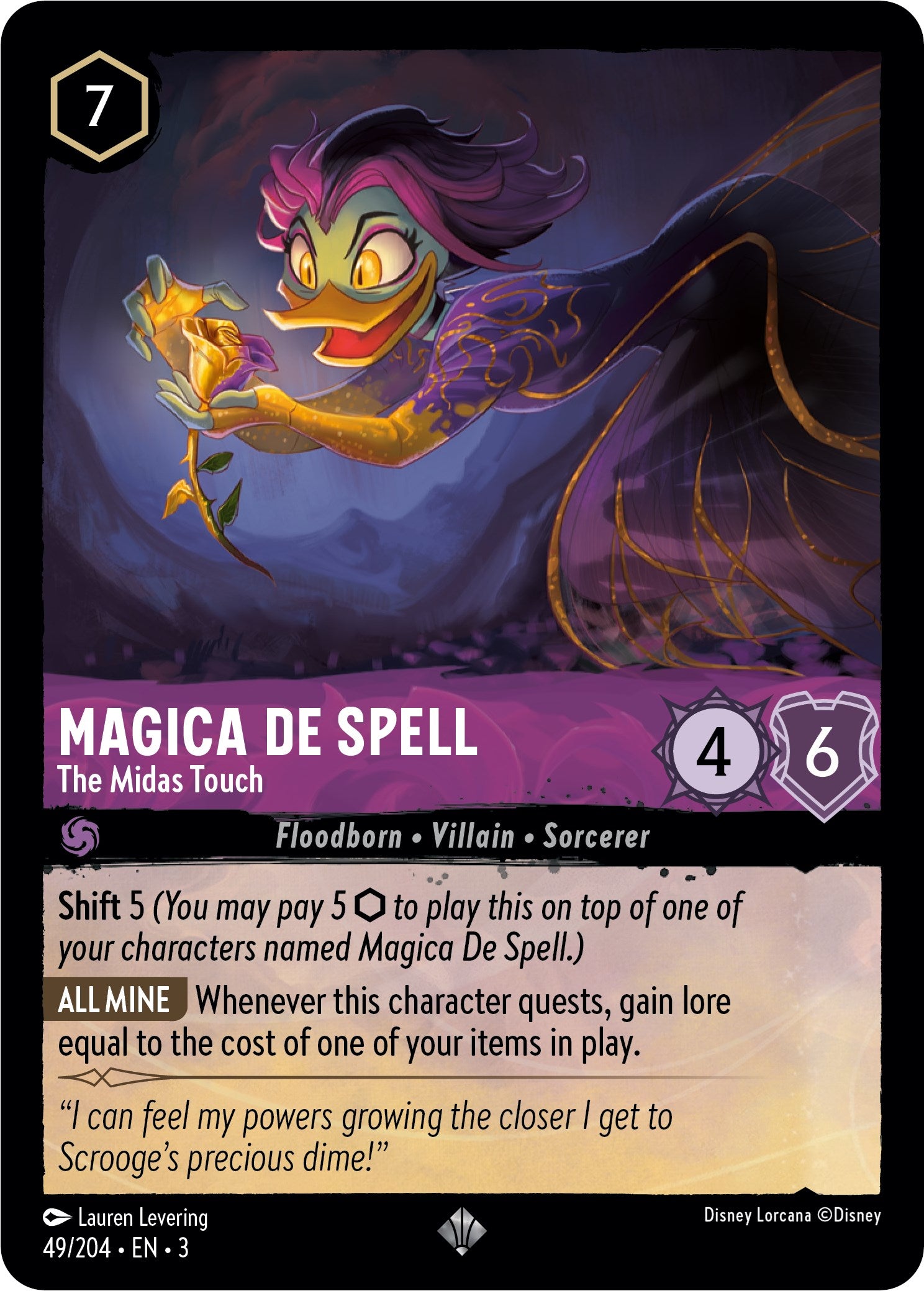 Magica De Spell - The Midas Touch (49/204) [Into the Inklands] | Black Swamp Games