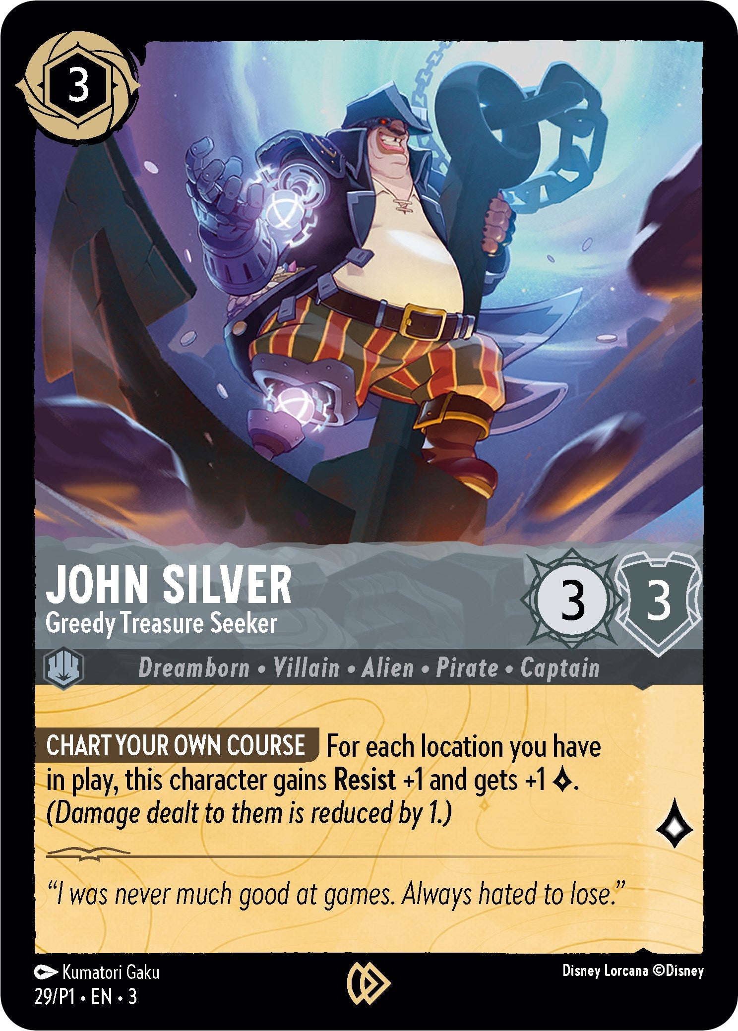 John Silver - Greedy Treasure Seeker (29) [Promo Cards] | Black Swamp Games