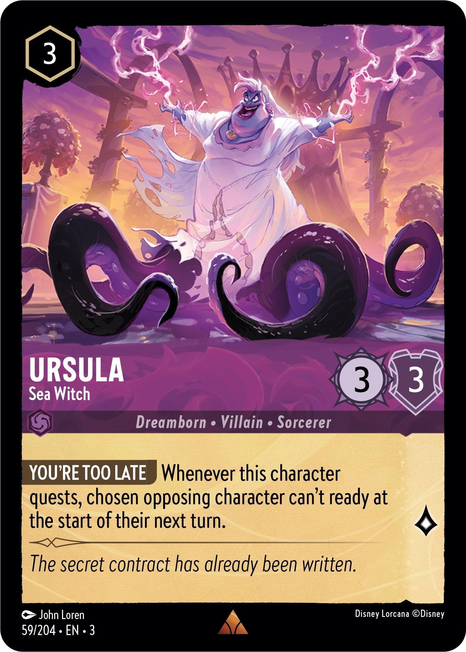 Ursula - Sea Witch (59/204) [Into the Inklands] | Black Swamp Games
