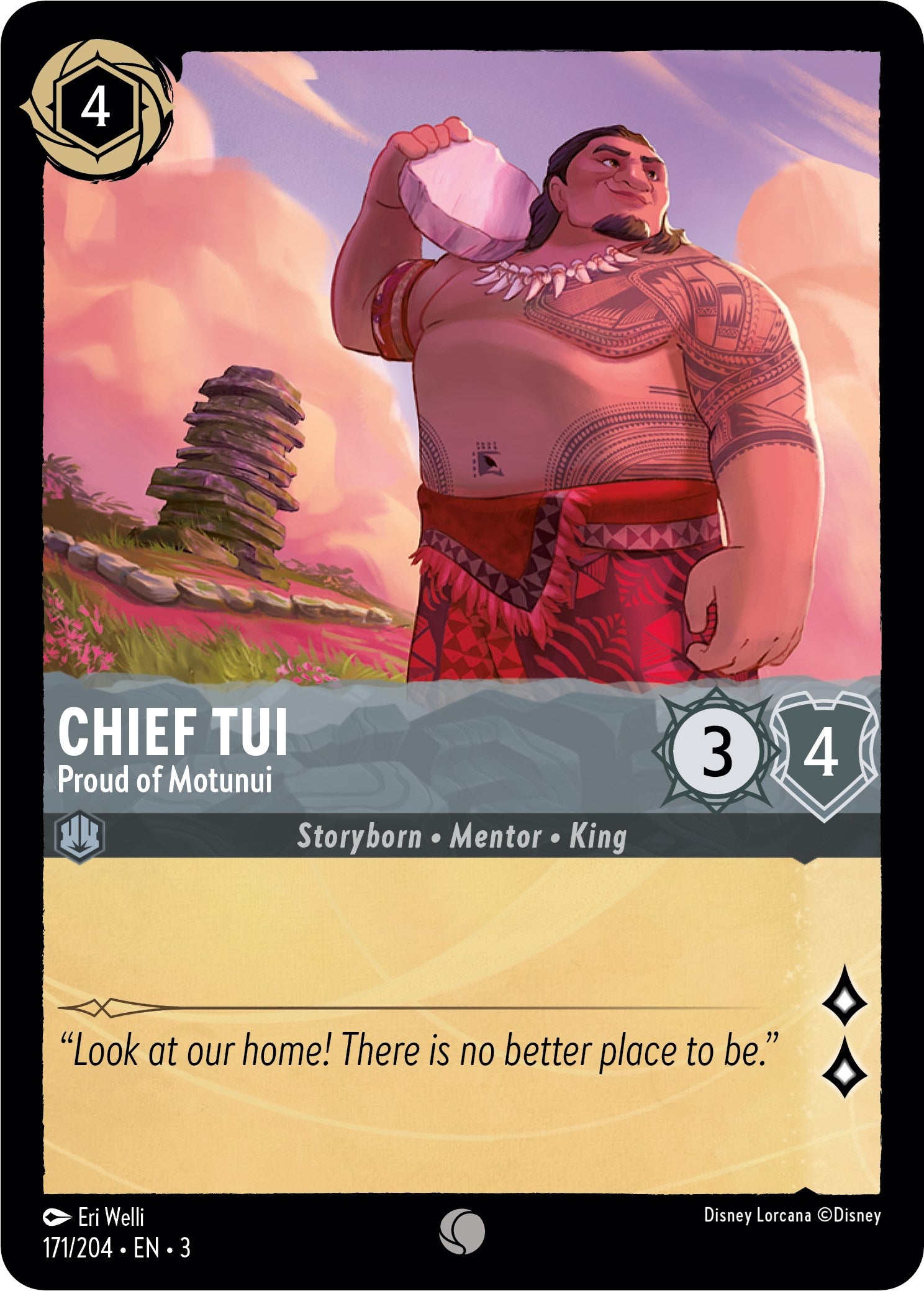 Chief Tui - Proud of Motunui (171/204) [Into the Inklands] | Black Swamp Games