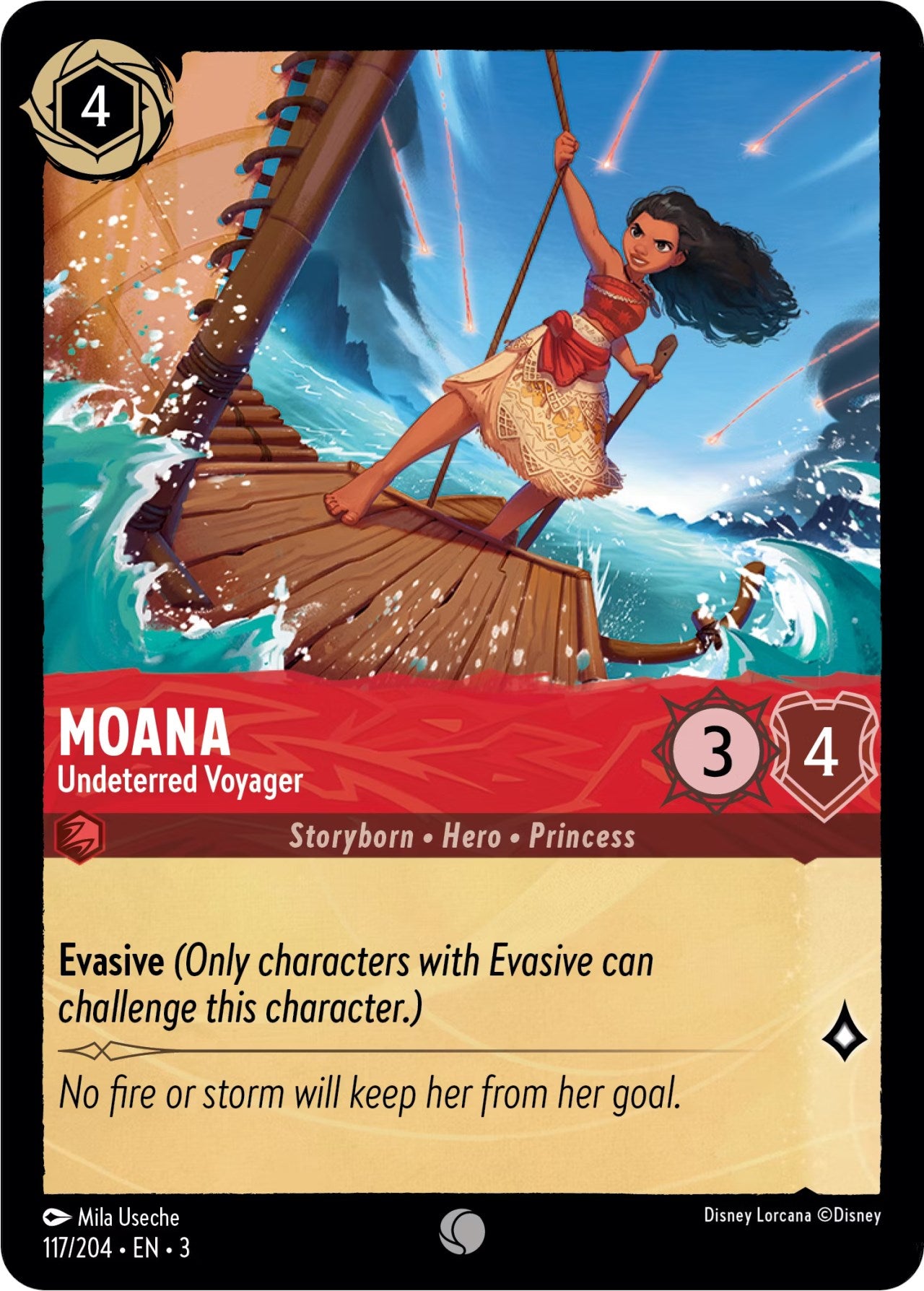 Moana - Undeterred Voyager (117/204) [Into the Inklands] | Black Swamp Games