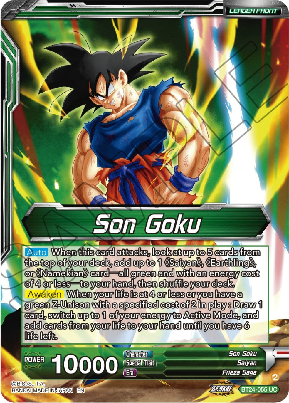 Son Goku // SS Son Goku, Beginning of a Legend (BT24-055) [Beyond Generations] | Black Swamp Games