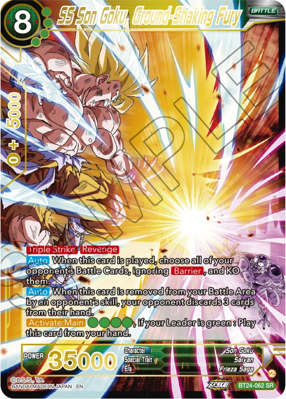 SS Son Goku, Ground-Shaking Fury (BT24-062) [Beyond Generations] | Black Swamp Games