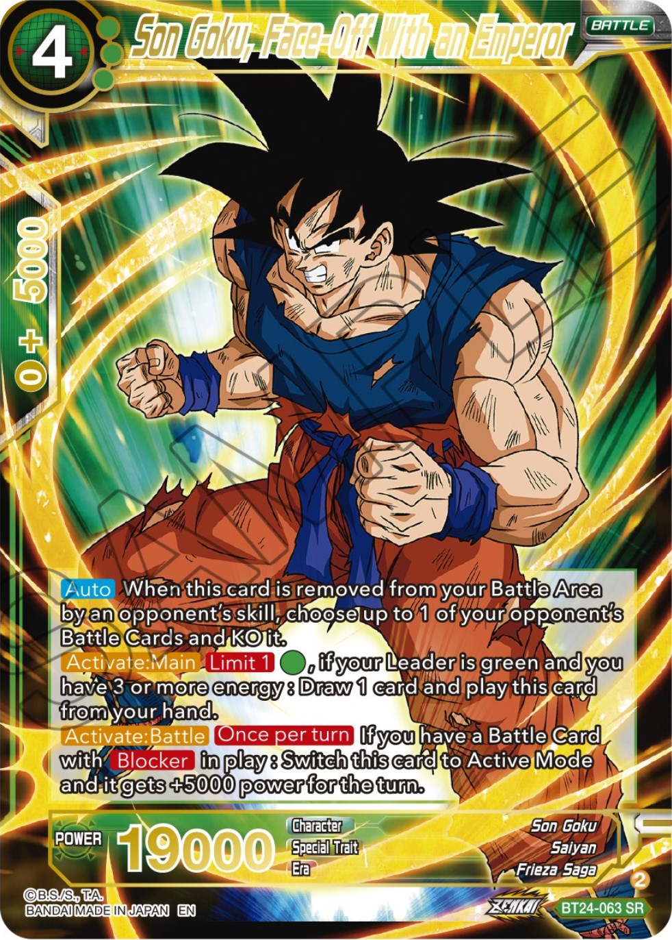 Son Goku, Face-Off With an Emperor (BT24-063) [Beyond Generations] | Black Swamp Games