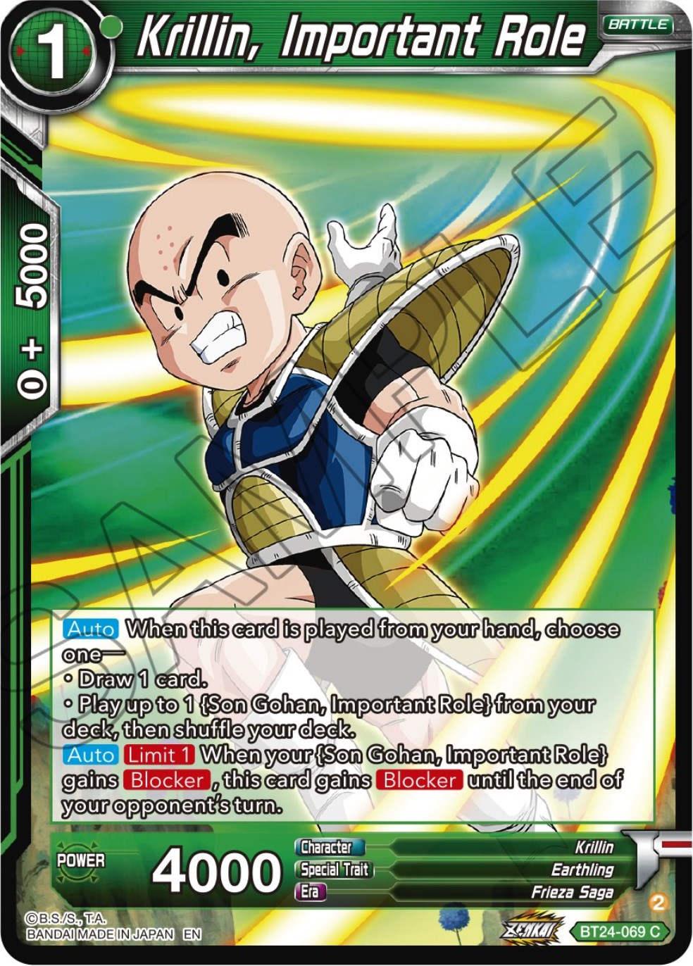 Krillin, Important Role (BT24-069) [Beyond Generations] | Black Swamp Games
