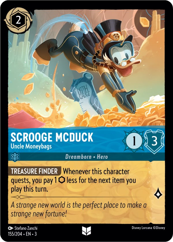 Scrooge McDuck - Uncle Moneybags (155/204) [Into the Inklands] | Black Swamp Games