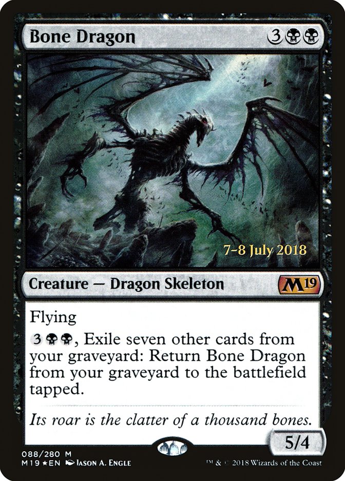 Bone Dragon [Core Set 2019 Prerelease Promos] | Black Swamp Games