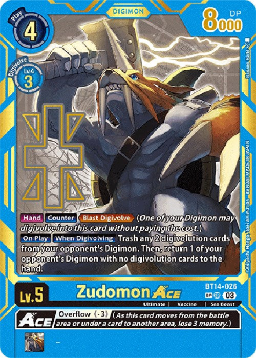 Zudomon Ace [BT14-026] [Exceed Apocalypse] | Black Swamp Games