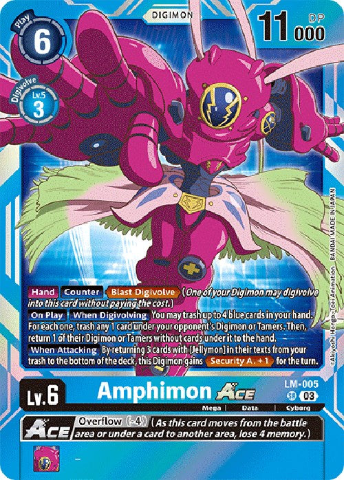 Amphimon Ace [LM-005] (English Exclusive) [Exceed Apocalypse] | Black Swamp Games