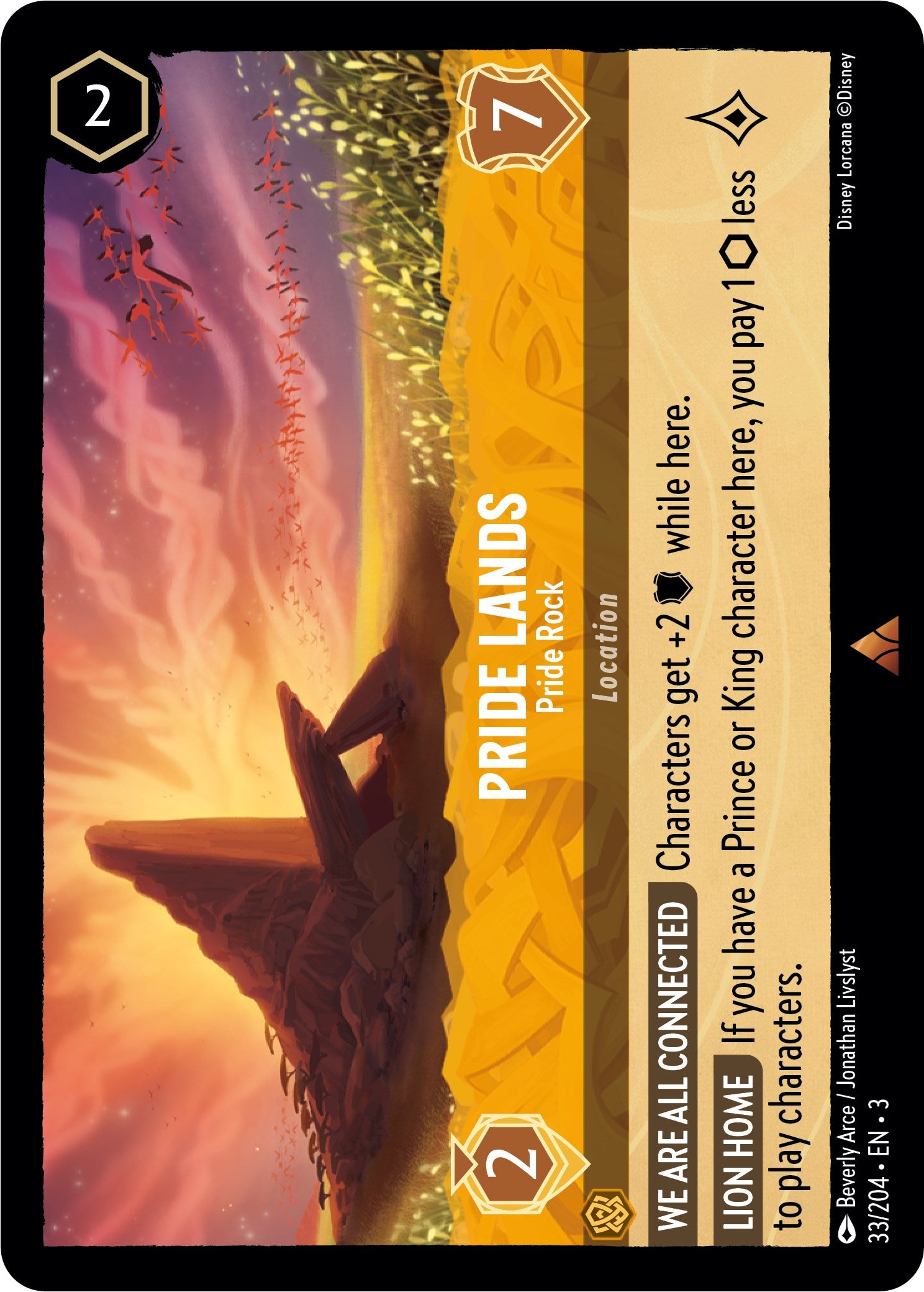 Pride Lands - Pride Rock (33/204) [Into the Inklands] | Black Swamp Games
