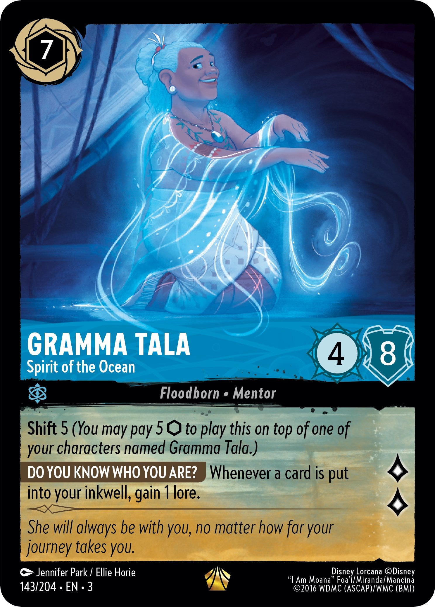 Gramma Tala - Spirit of the Ocean (143/204) [Into the Inklands] | Black Swamp Games