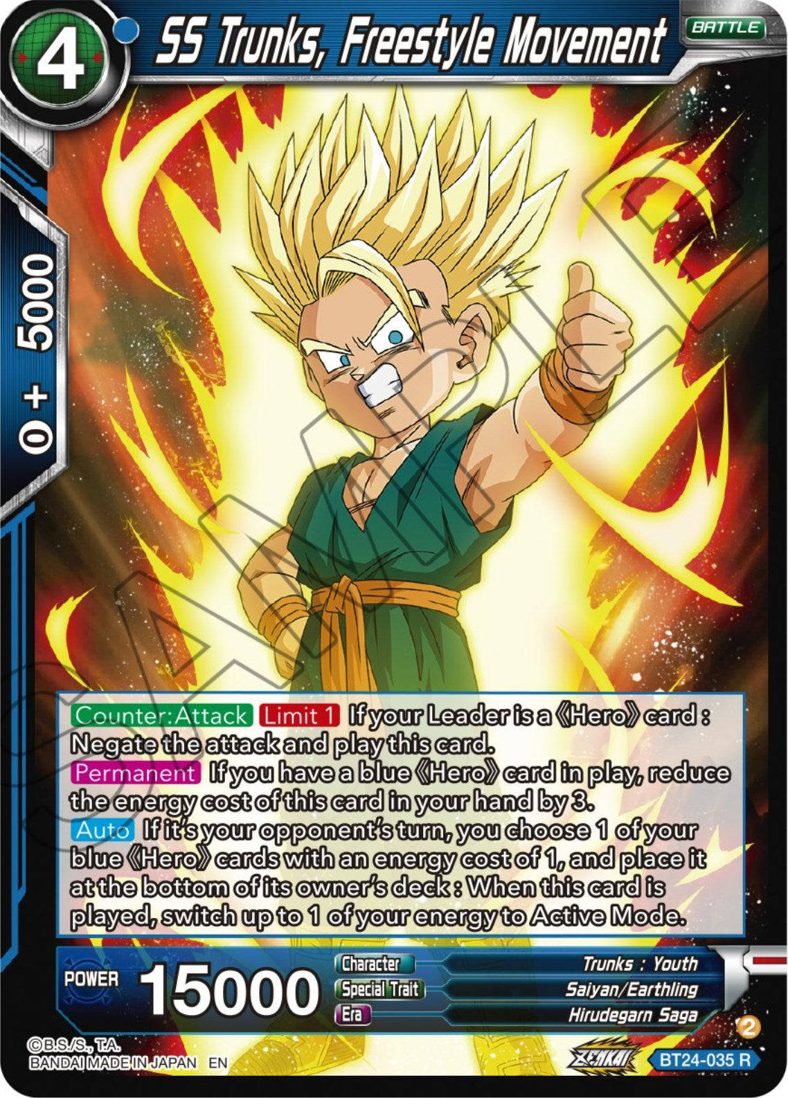 SS Trunks, Freestyle Movement (BT24-035) [Beyond Generations] | Black Swamp Games