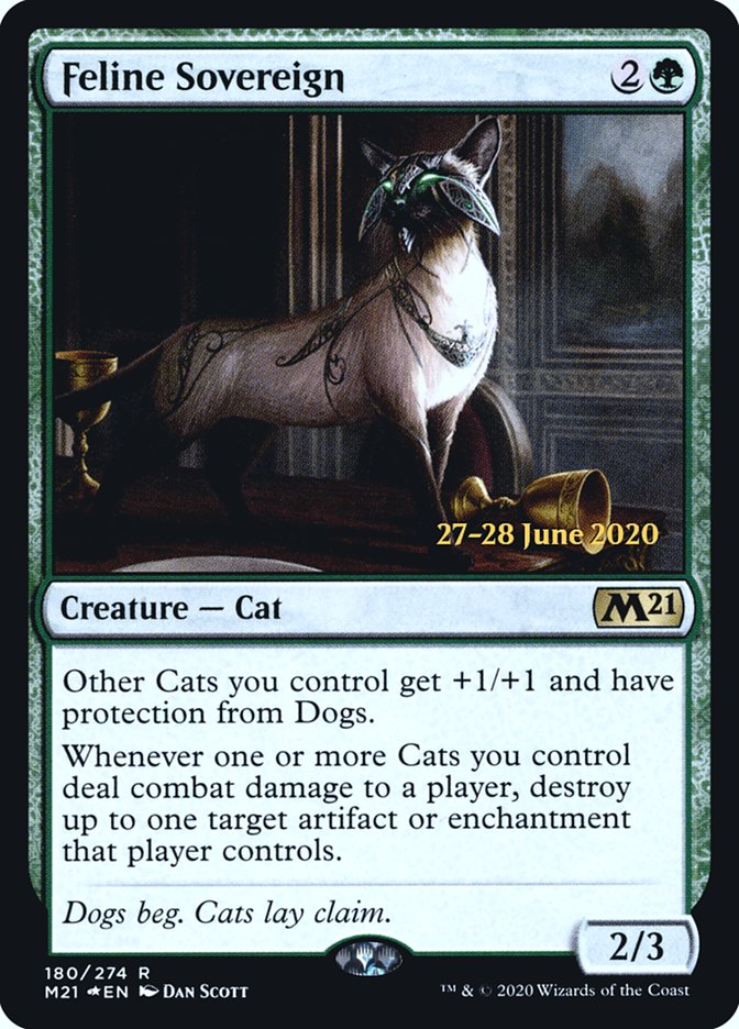 Feline Sovereign [Core Set 2021 Prerelease Promos] | Black Swamp Games