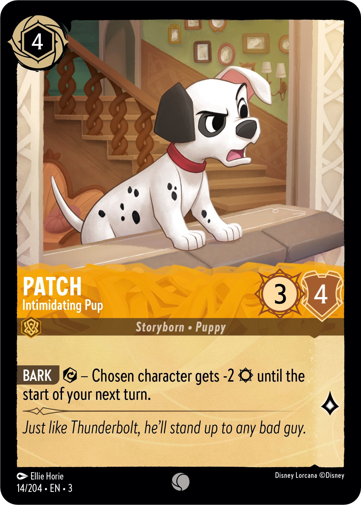Patch - Intimidating Pup (14/204) [Into the Inklands] | Black Swamp Games