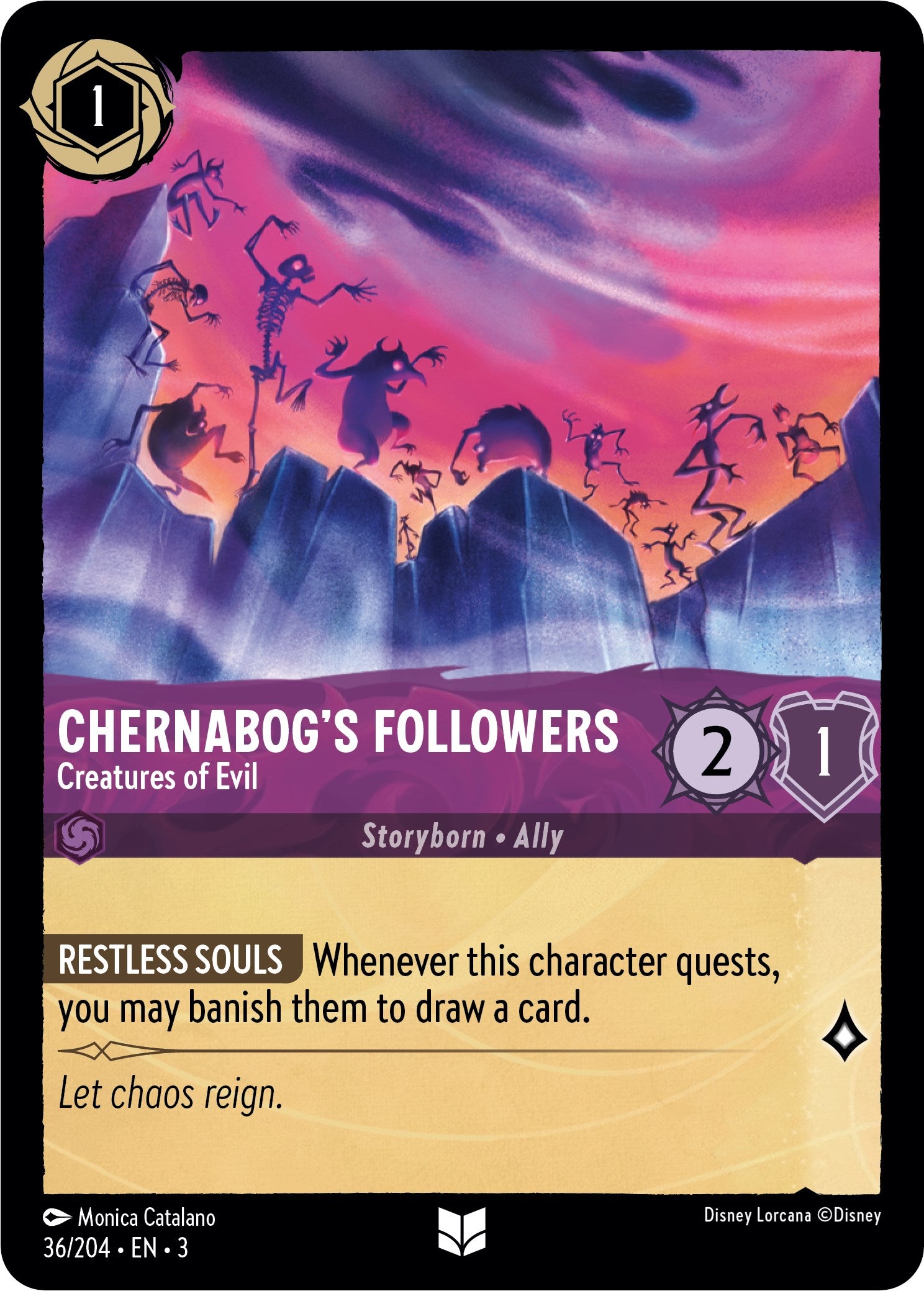 Chernabog's Followers - Creatures of Evil (36/204) [Into the Inklands] | Black Swamp Games