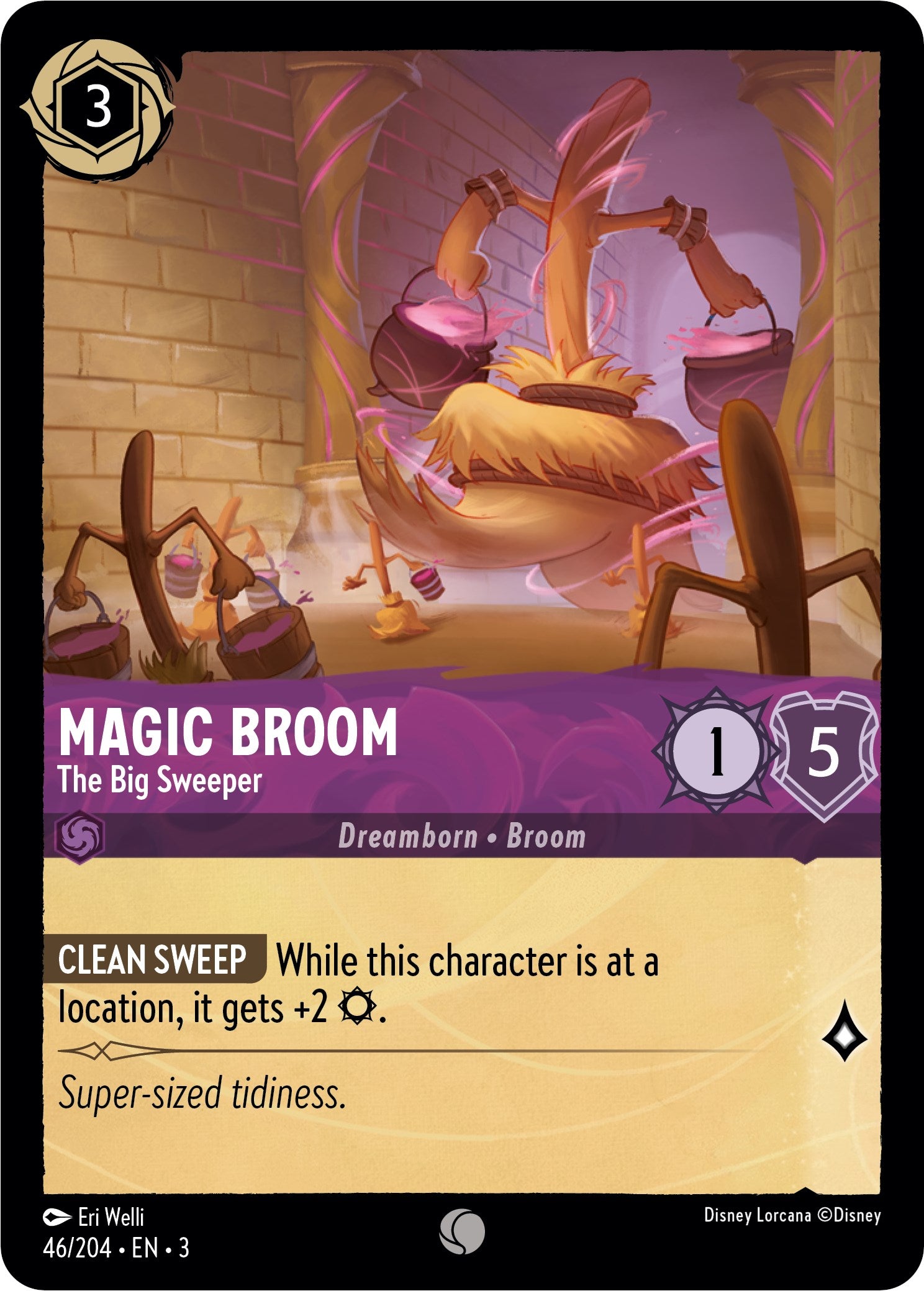 Magic Broom - The Big Sweeper (46//204) [Into the Inklands] | Black Swamp Games