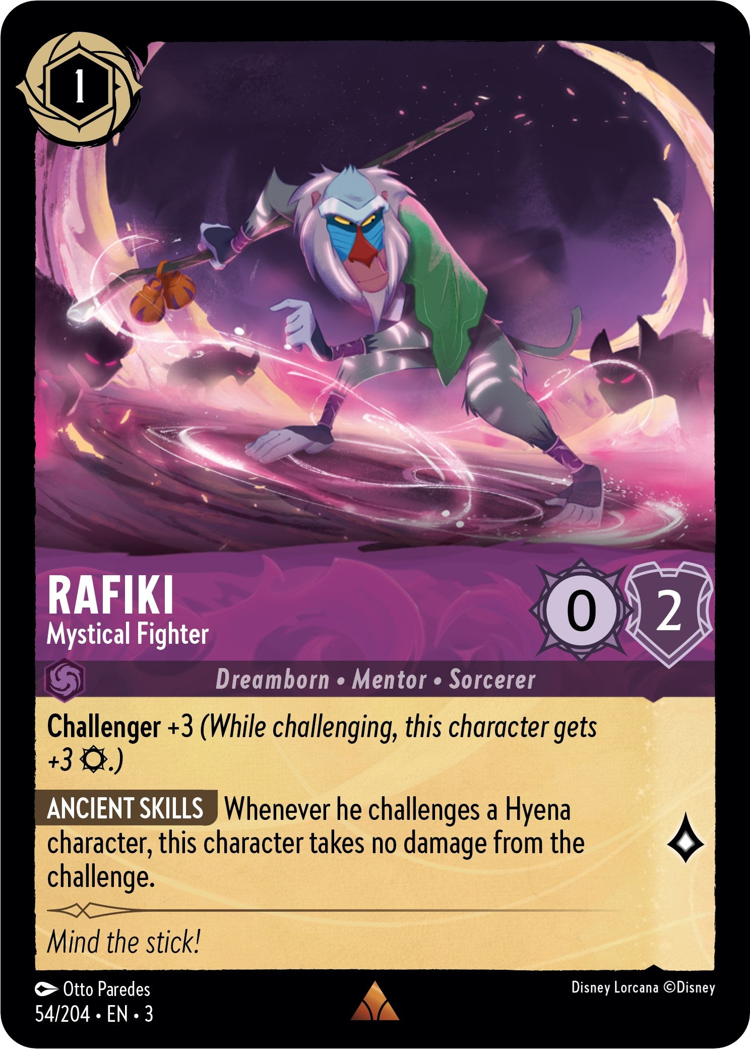 Rafiki - Mystical Fighter (54//204) [Into the Inklands] | Black Swamp Games