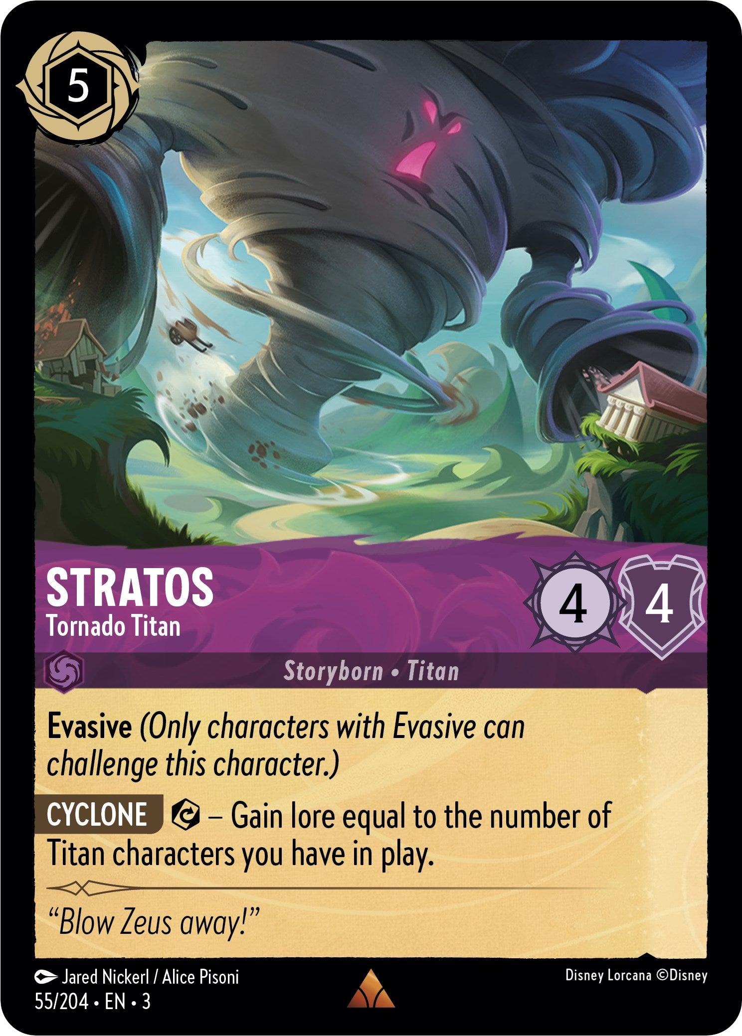 Stratos - Tornado Titan (55//204) [Into the Inklands] | Black Swamp Games