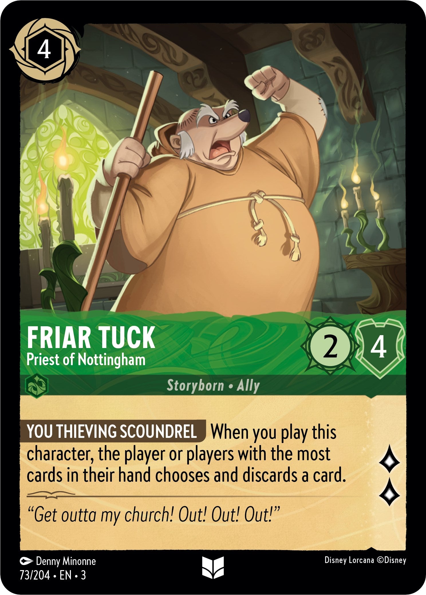 Friar Tuck - Priest of Nottingham (73/204) [Into the Inklands] | Black Swamp Games