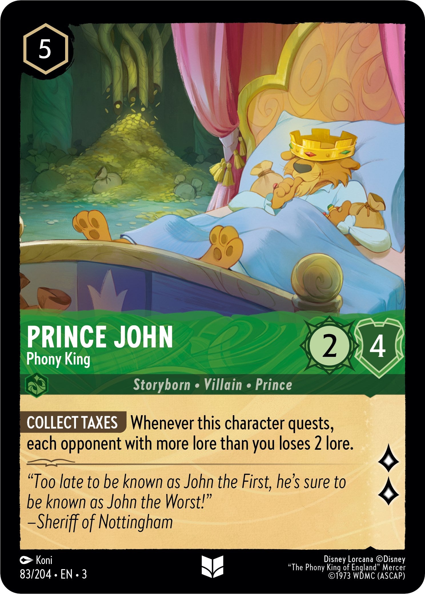 Prince John - Phony King (83//204) [Into the Inklands] | Black Swamp Games