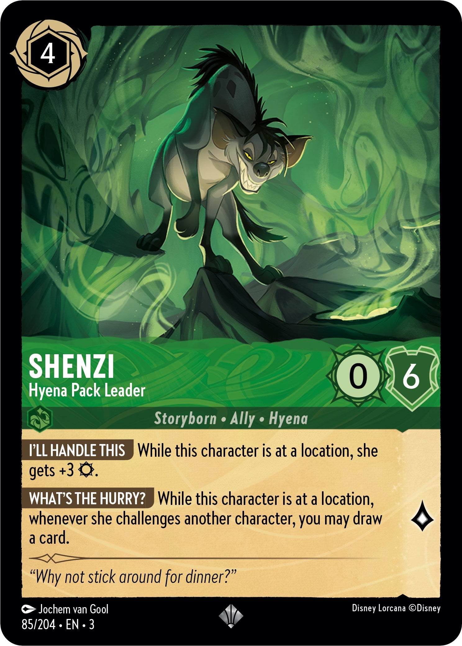 Shenzi - Hyena Pack Leader (85//204) [Into the Inklands] | Black Swamp Games