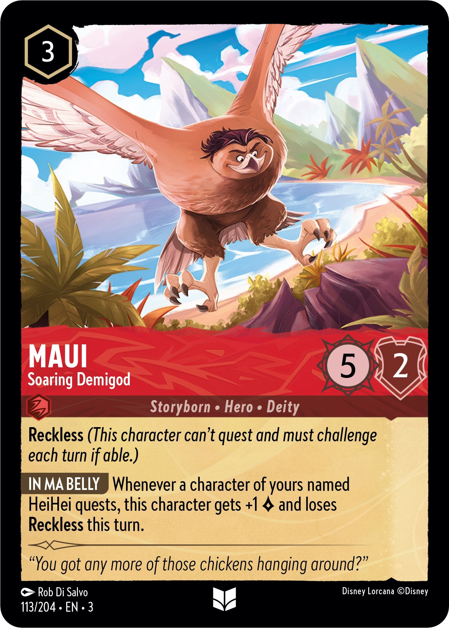 Maui - Soaring Demigod (113//204) [Into the Inklands] | Black Swamp Games