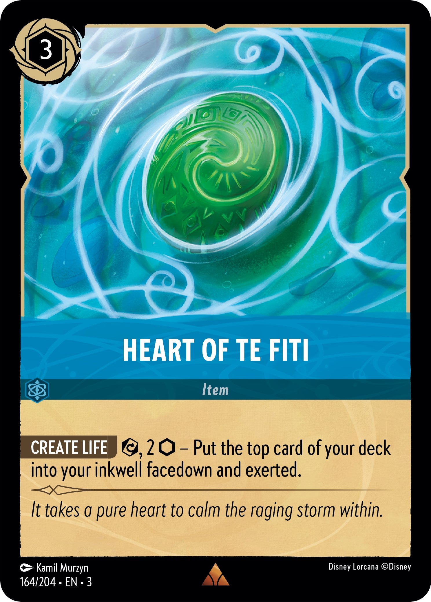 Heart of Te Fiti (164//204) [Into the Inklands] | Black Swamp Games