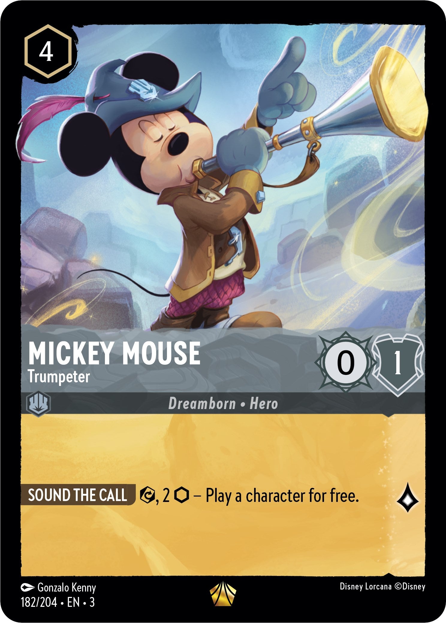 Mickey Mouse -Trumpeter (182/204) [Into the Inklands] | Black Swamp Games